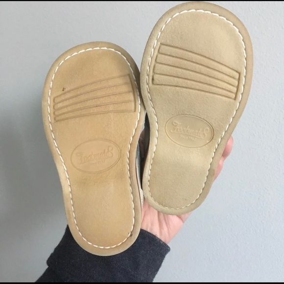 FootMates baby leather beige velcro shoes size 3M - Picture 3 of 5